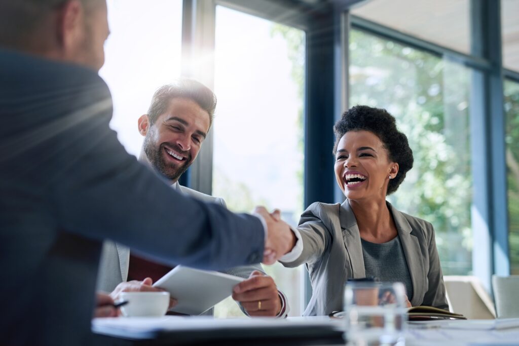 woman doing a customer acquisition strategy